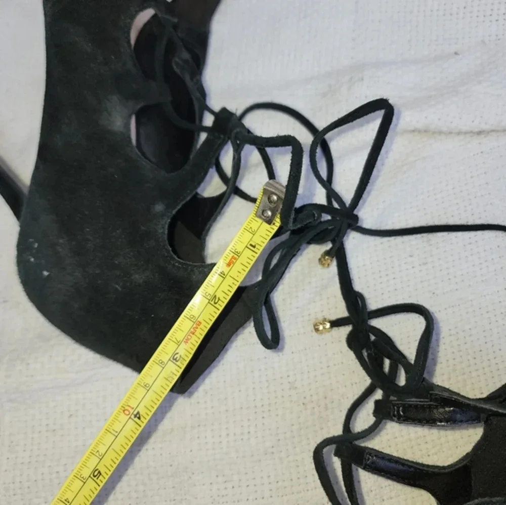 Karl Lagerfeld Black  Tie Up  Sexy  ‎ Stilettos 10
